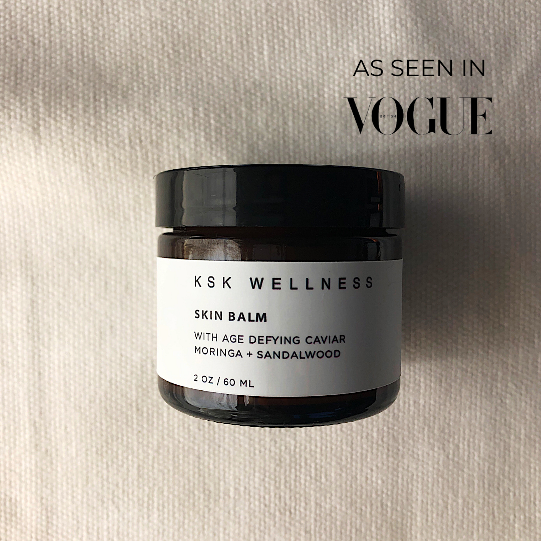 The Skin Balm with age defying vegan caviar as seen in Vogue.